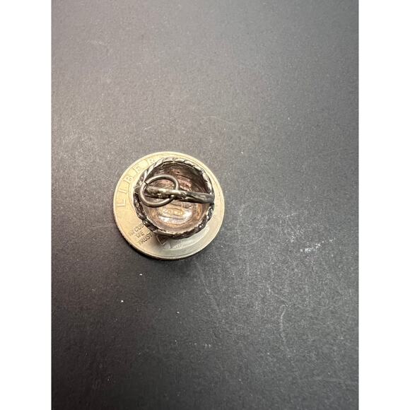 Vintage Sterling Silver Woven Basket Pendant Charm 3.79g - Picture 5 of 10